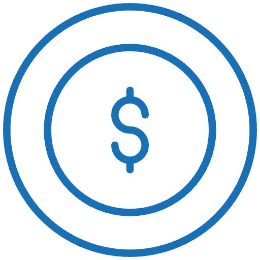 Dollar coin icon